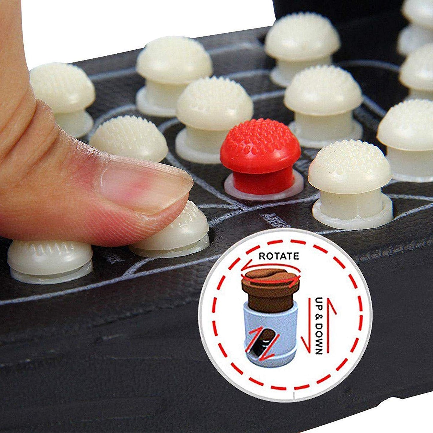 Spring Acupressure and Magnetic Therapy Yoga Paduka Slippers Foot Massager for Full Body Blood Circulation Slippers Foot Massager For Men and Women