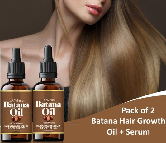 Batana Hair Growth Oil + Serum 30ml Pack of 2
