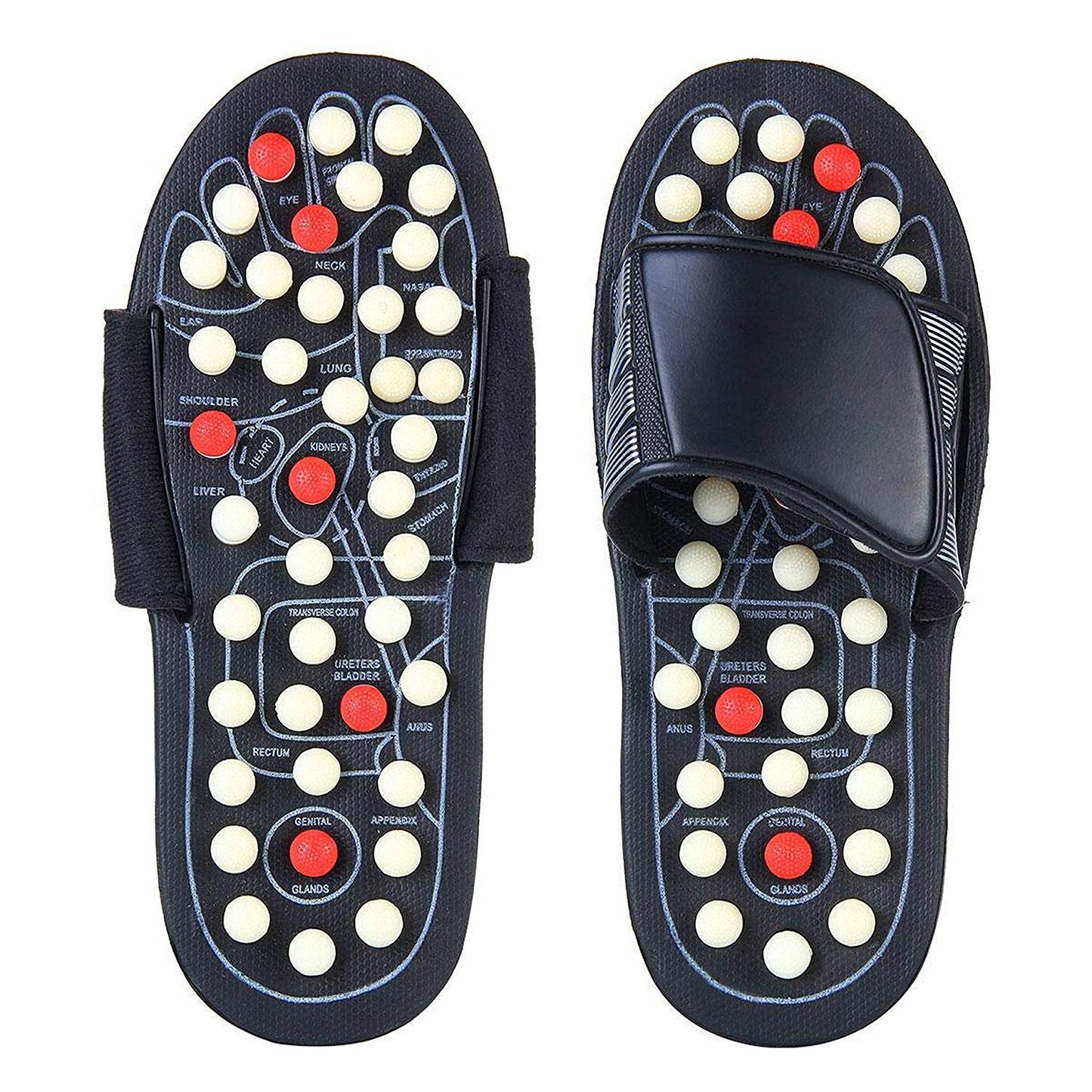 JeevanJoti Herbals® Full Body Blood Circulation Acupressure Slippers | Spring Magnetic Yoga Paduka Slippers