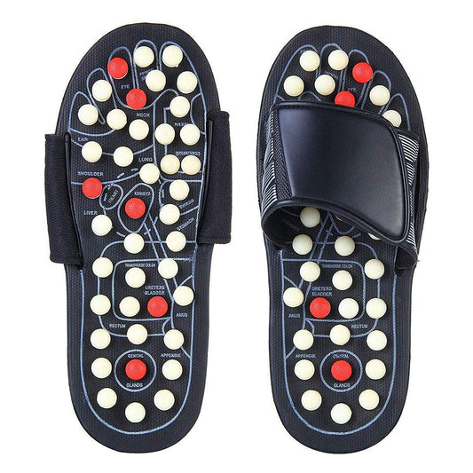 JeevanJoti Herbals® Full Body Blood Circulation Acupressure Slippers | Spring Magnetic Yoga Paduka Slippers
